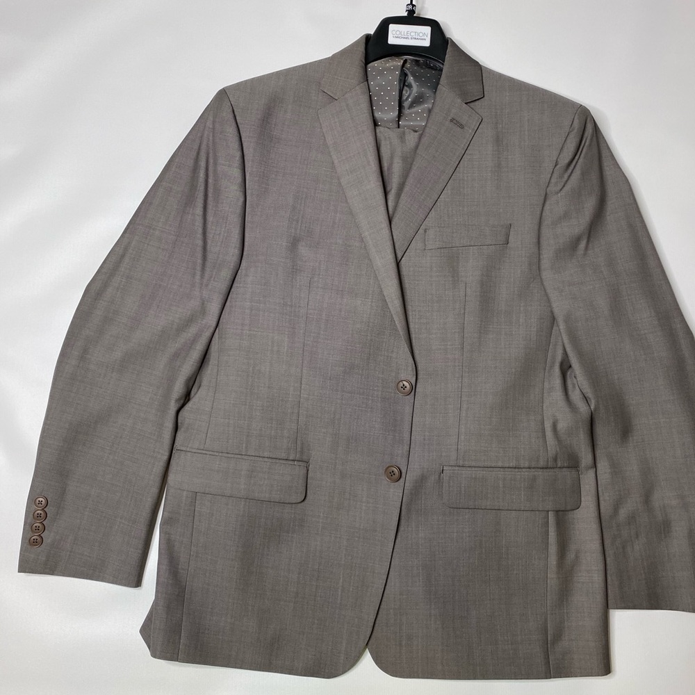 Taupe Micheal Strahan suit